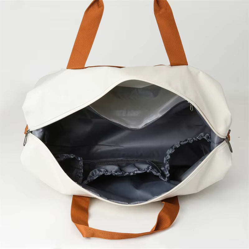 Large-Capacity Portable Travel Bag, Lightweight Gym Bag, Independent Shoe Compartment, Shoulder Messenger Bag.